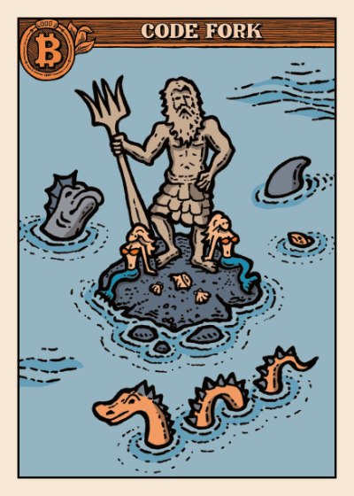 code fork card